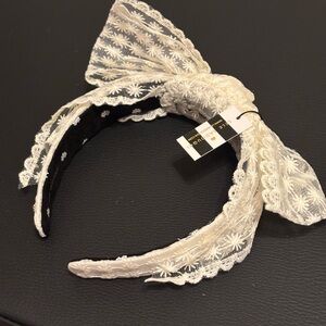Lele Sadoughi Shirley Lace Bow Headband